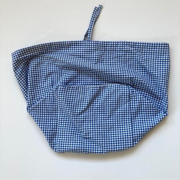 Pottery Barn Kids Gingham Basket Liner Blue White - Picture 9 of 9